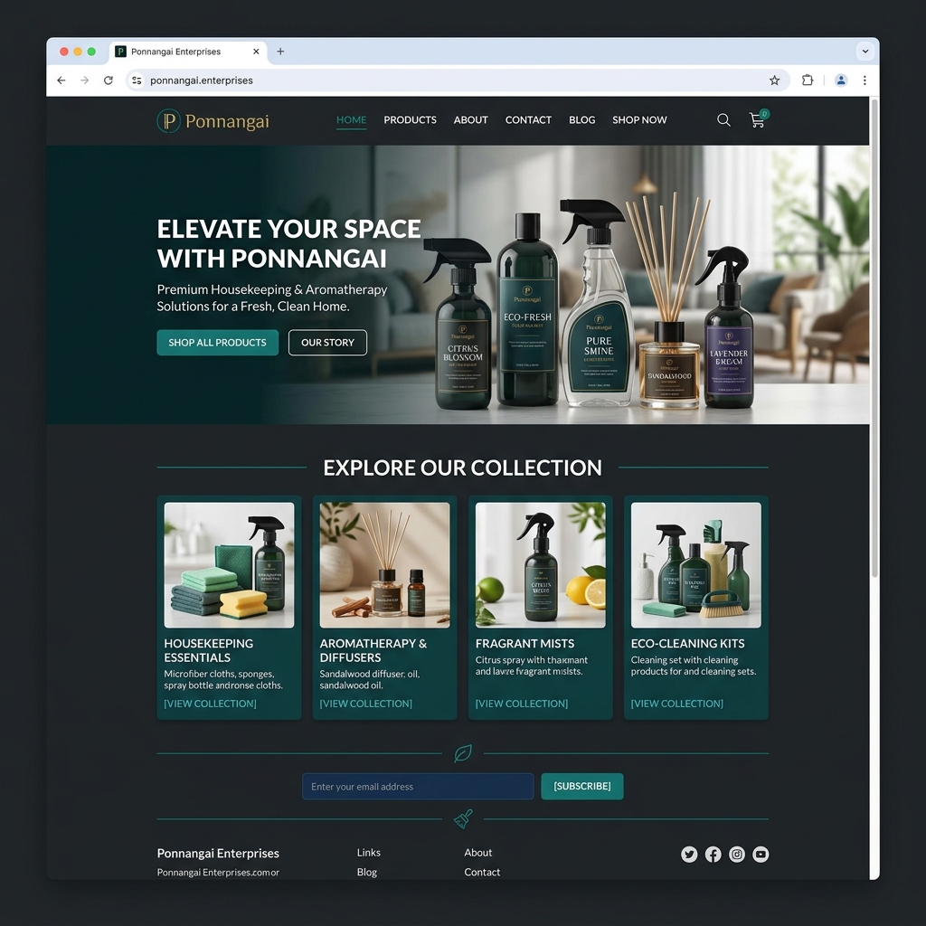 Ponnangai Enterprises Website